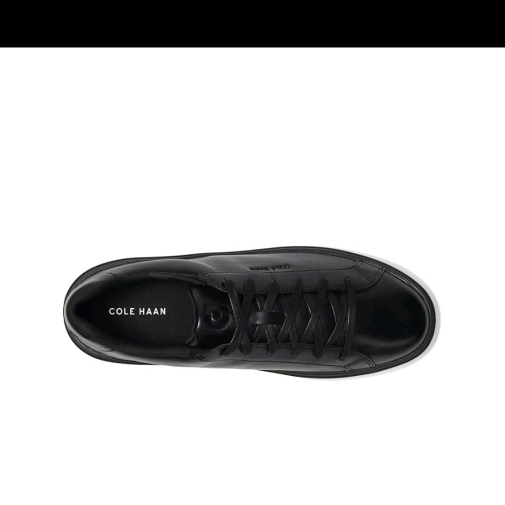 Cole Haan Women’s Grand Crosscourt Daily Leather Sneaker - Black/Black - Picture 8 of 9